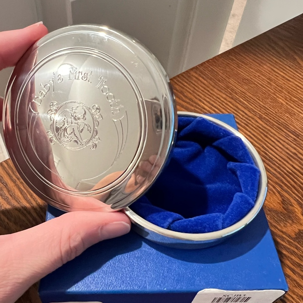 Salisbury Pewter Baby’s First Tooth box